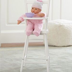 Pottery Barn Kids White Wooden Baby Doll High Chair